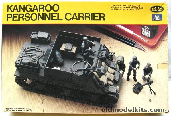 Testors 1/35 Kangaroo Armored Personnel Carrier - (M7 Priest Chassis), 826 plastic model kit
